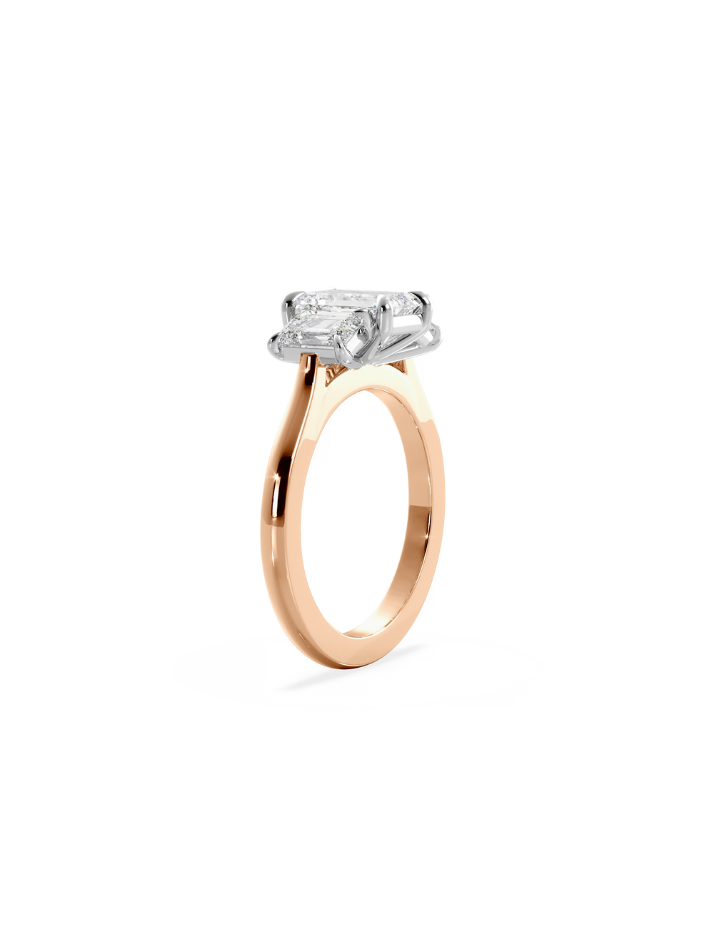 Emerald Trilogy Ring - View 