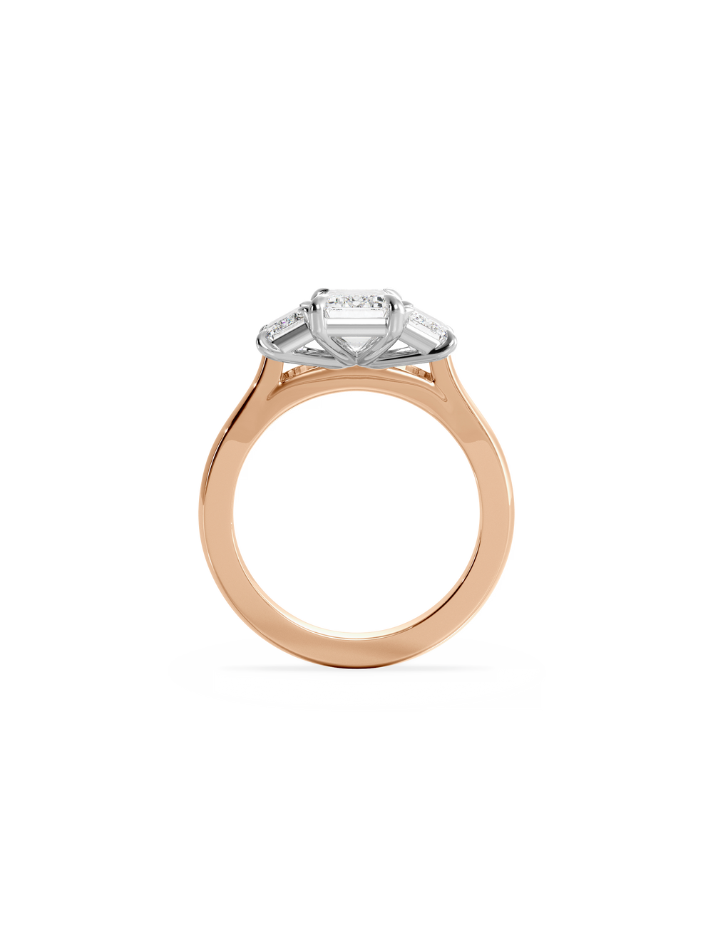 Emerald Trilogy Ring - View 