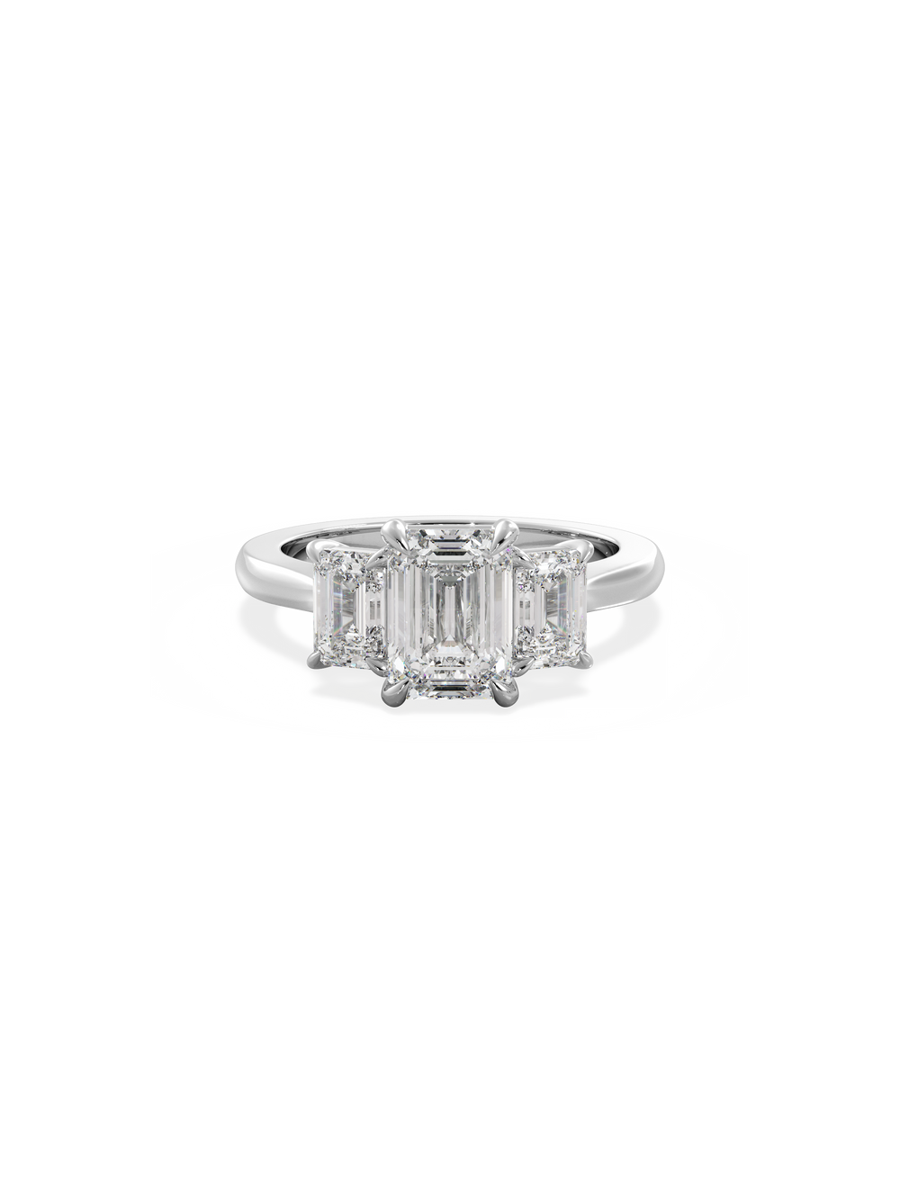 Emerald Trilogy Ring - View 