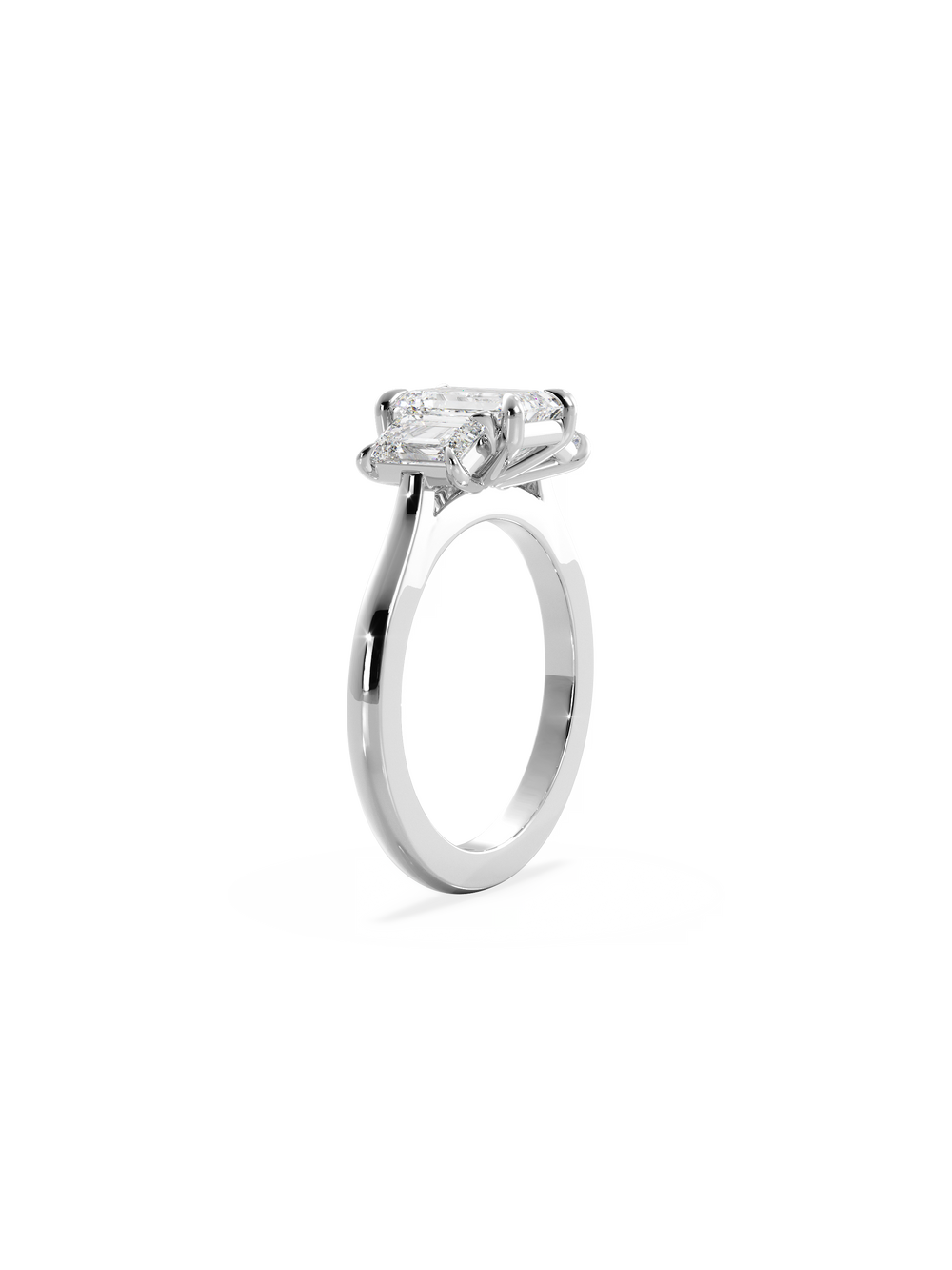Emerald Trilogy Ring - View 