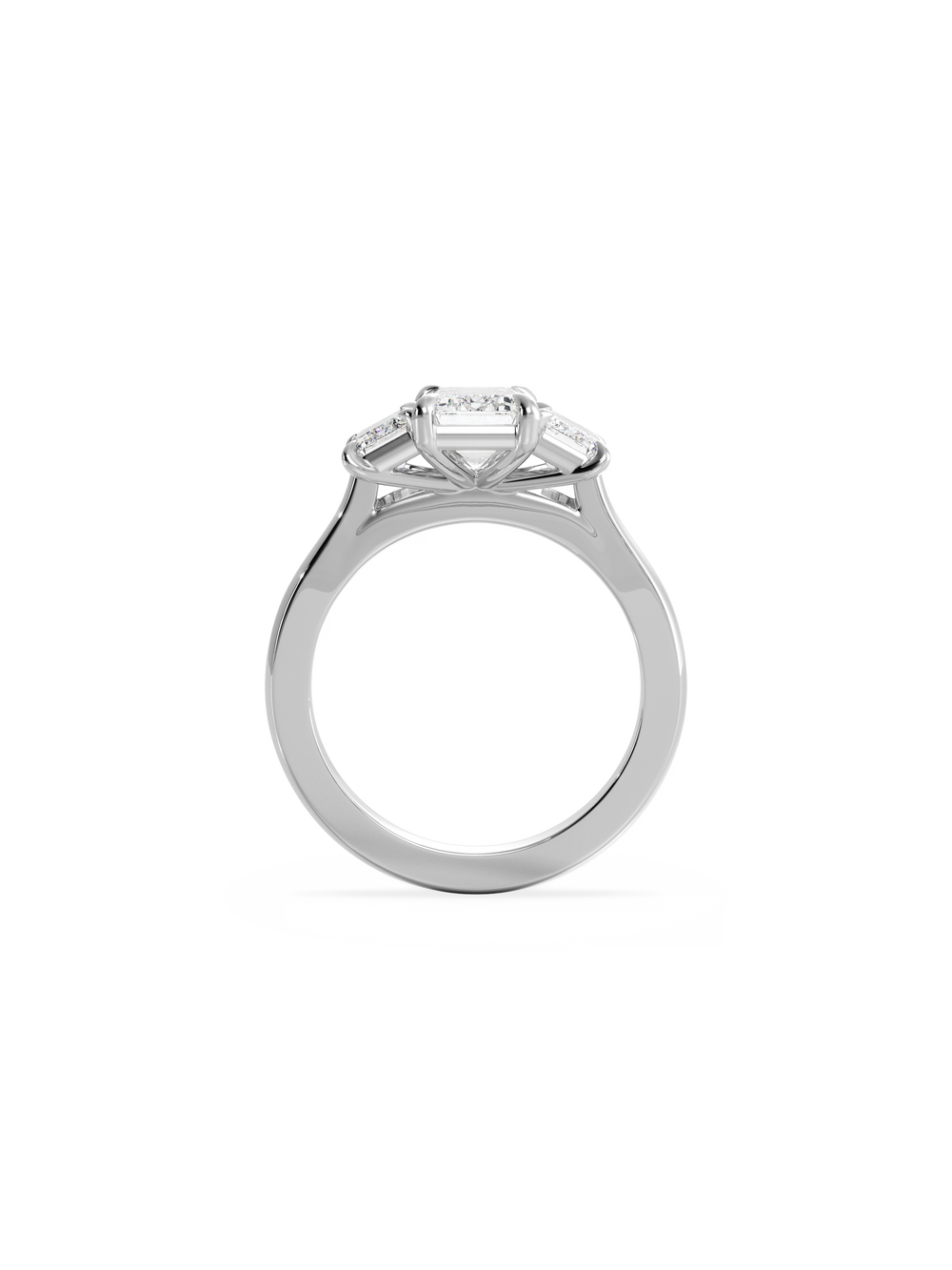 Emerald Trilogy Ring - View 