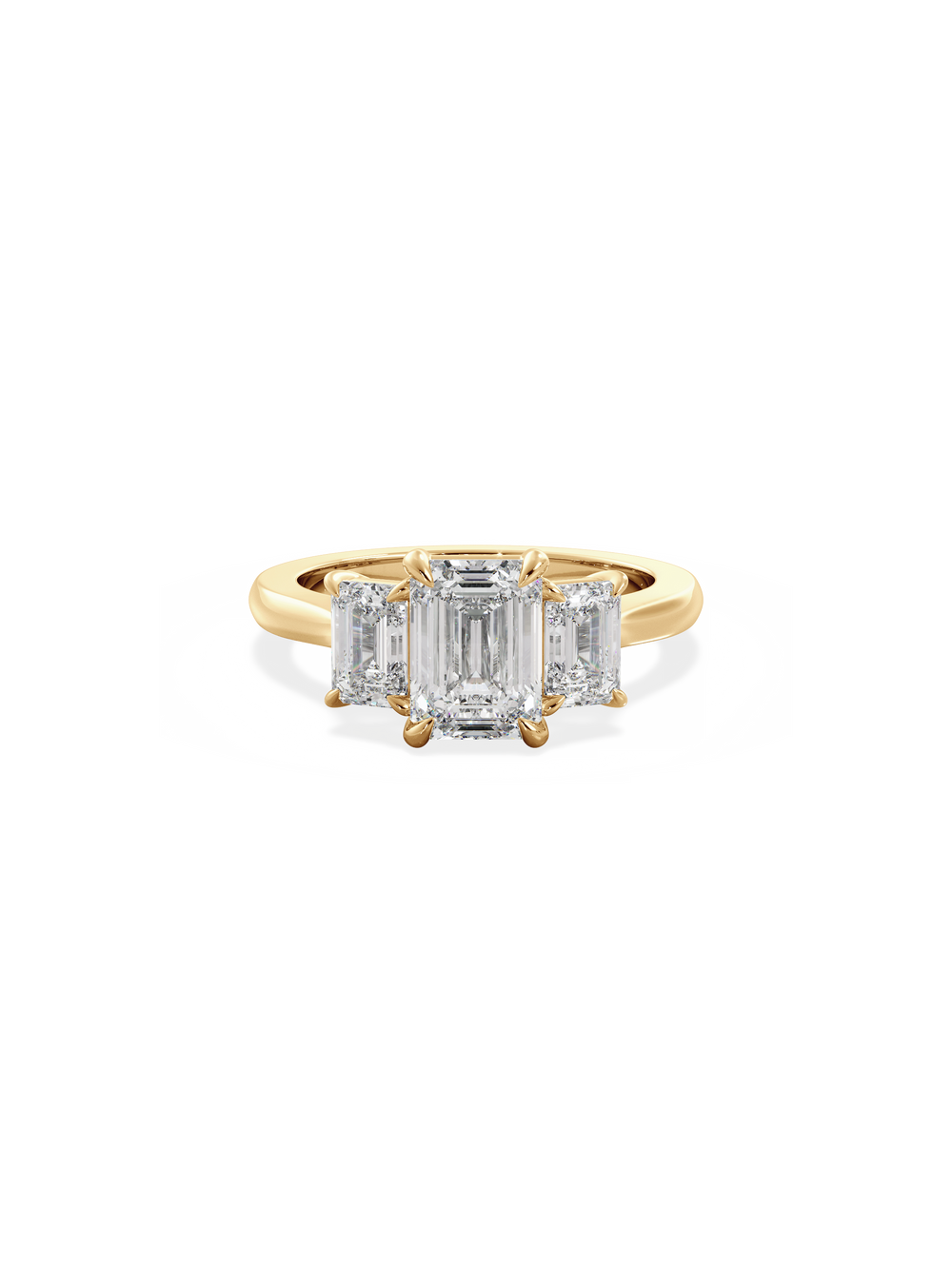 Emerald Trilogy Ring - View 