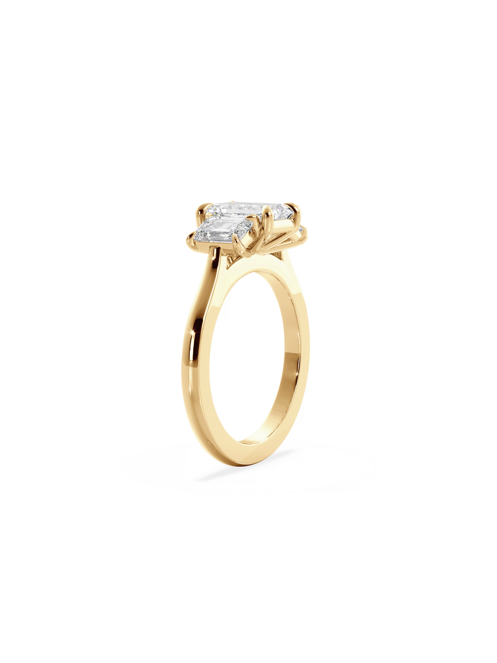 Emerald Trilogy Ring - View 