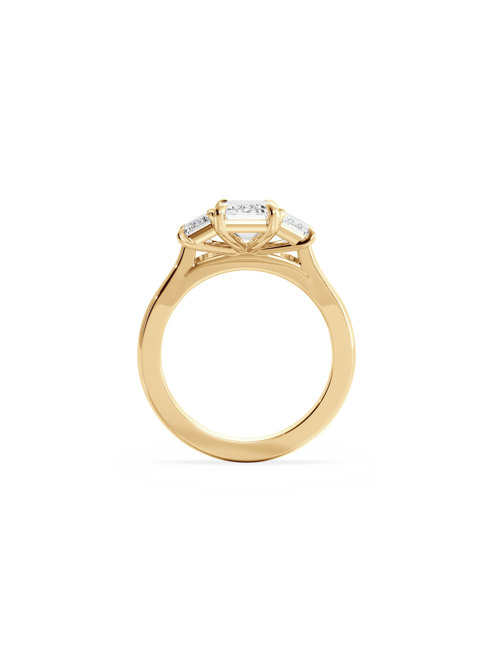 Emerald Trilogy Ring - View 