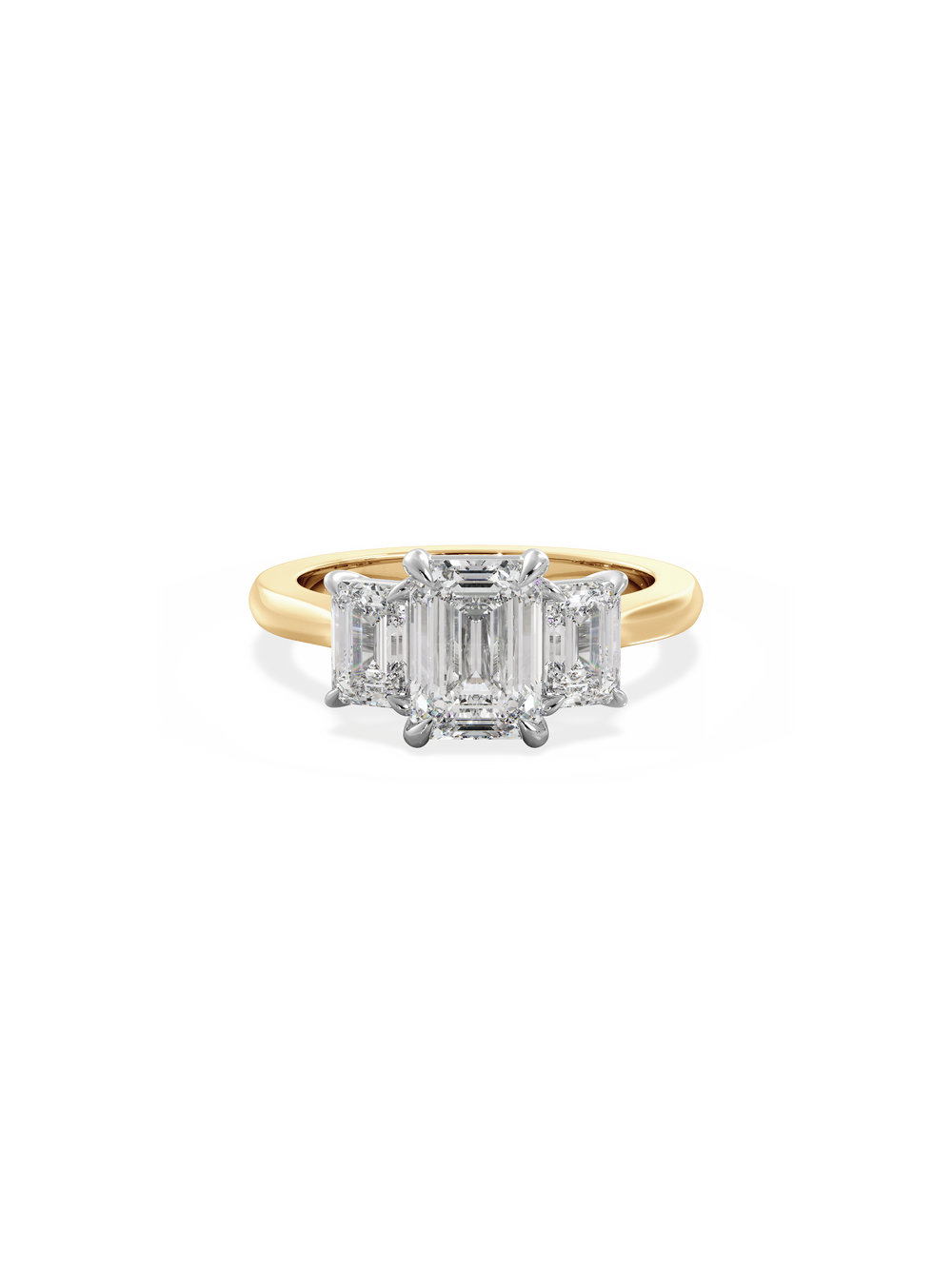 Emerald Trilogy Ring - View 