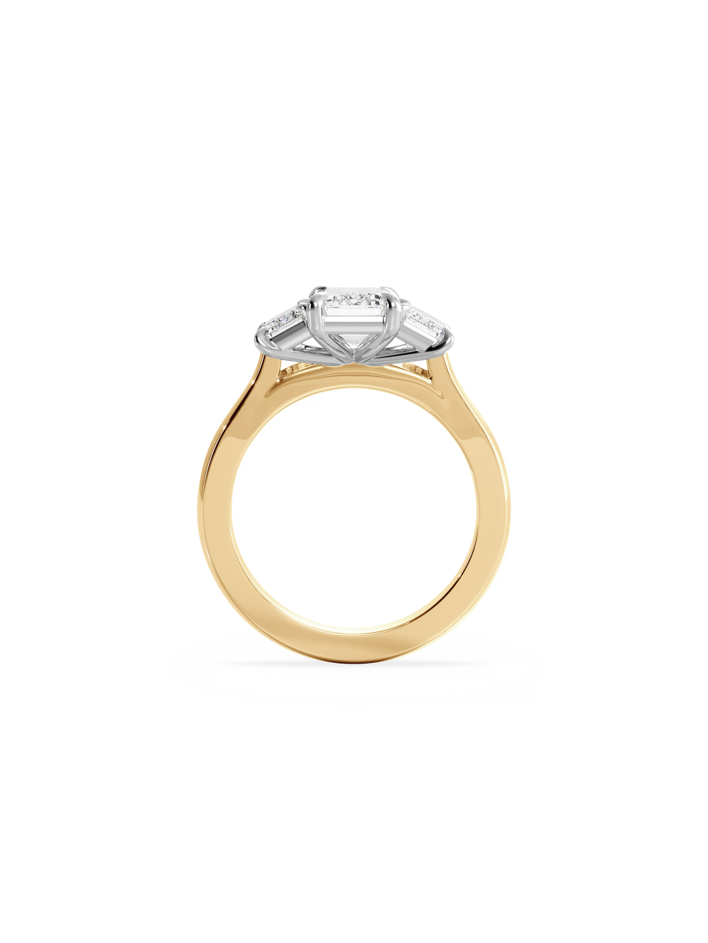 Emerald Trilogy Ring - View 