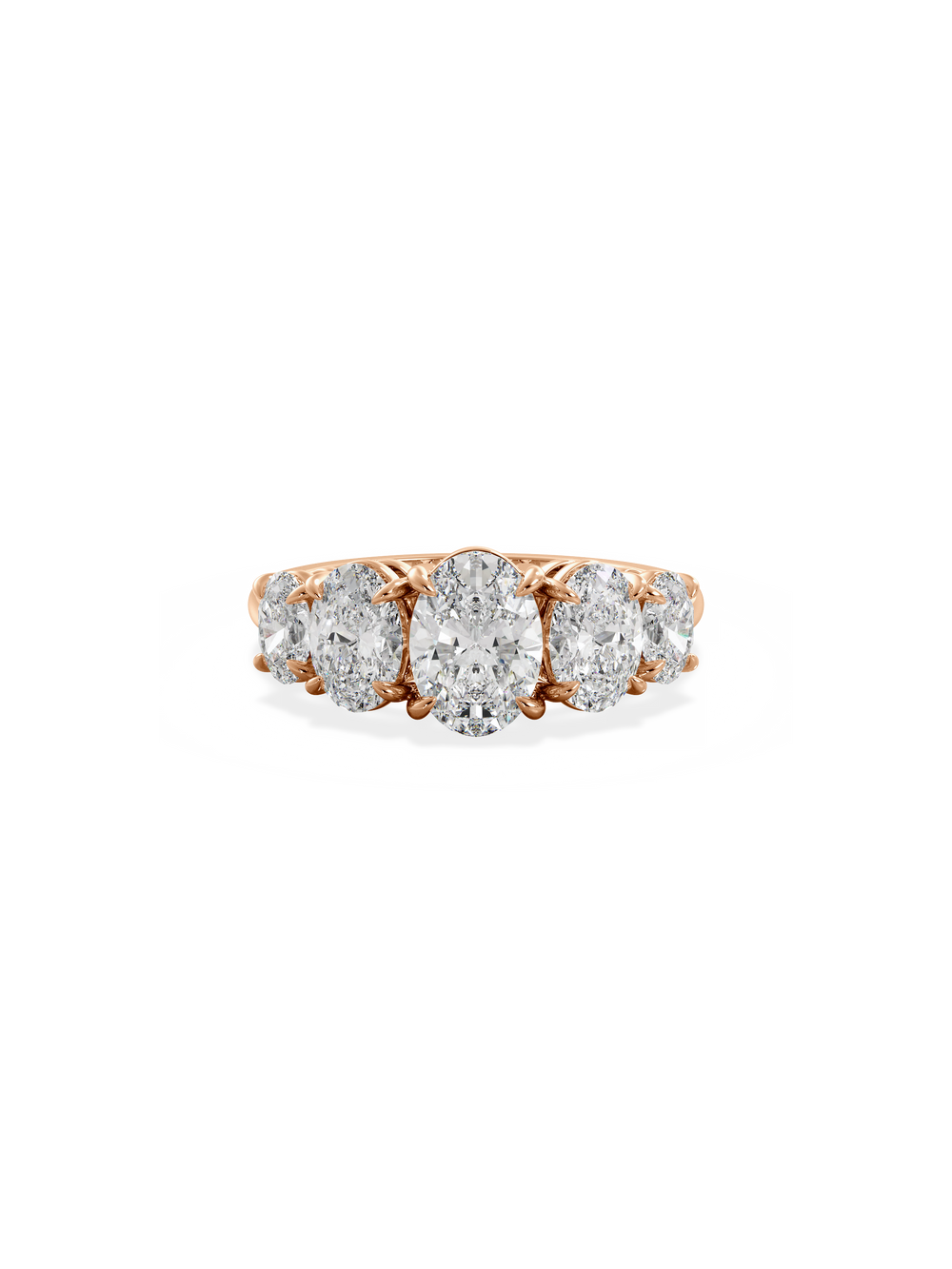Oval Signature Five-Stone Ring - View 
