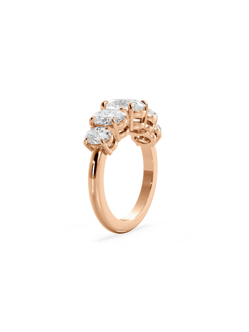 Oval Signature Five-Stone Ring - View 