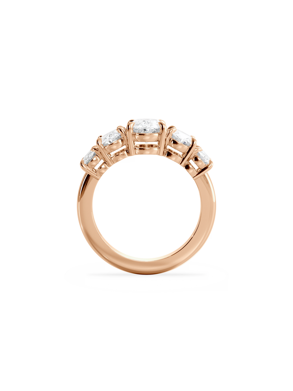 Oval Signature Five-Stone Ring - View 