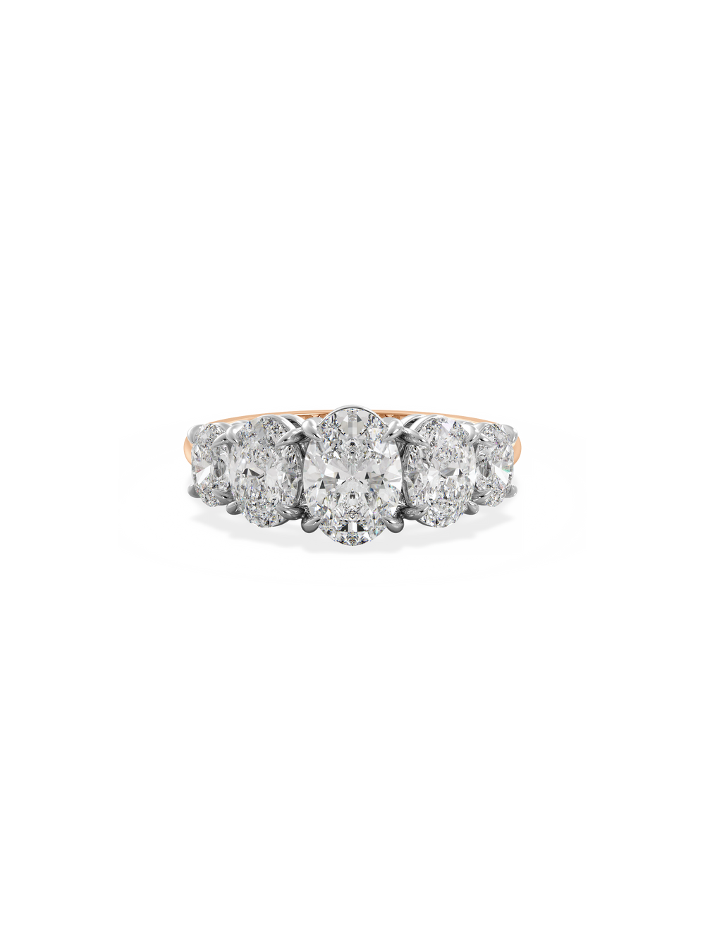 Oval Signature Five-Stone Ring - View 