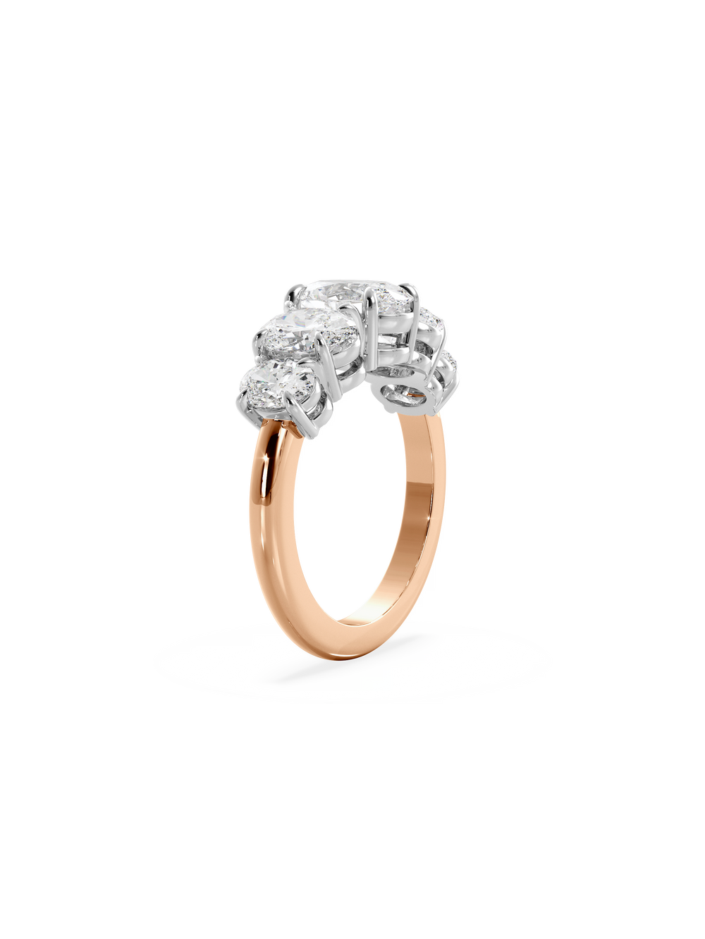 Oval Signature Five-Stone Ring - View 