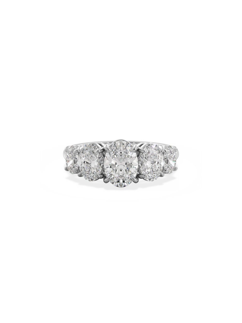 Oval Signature Five-Stone Ring - View 