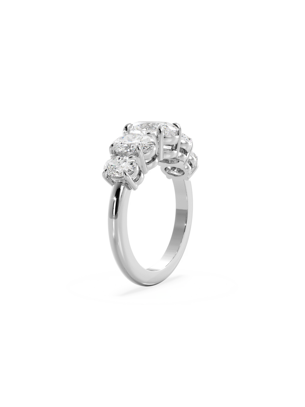 Oval Signature Five-Stone Ring - View 