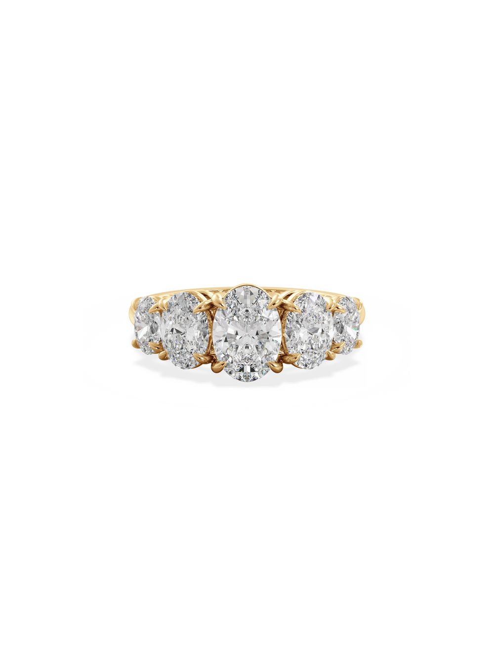 Oval Signature Five-Stone Ring - View 
