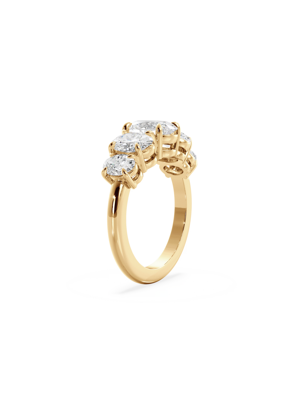 Oval Signature Five-Stone Ring - View 