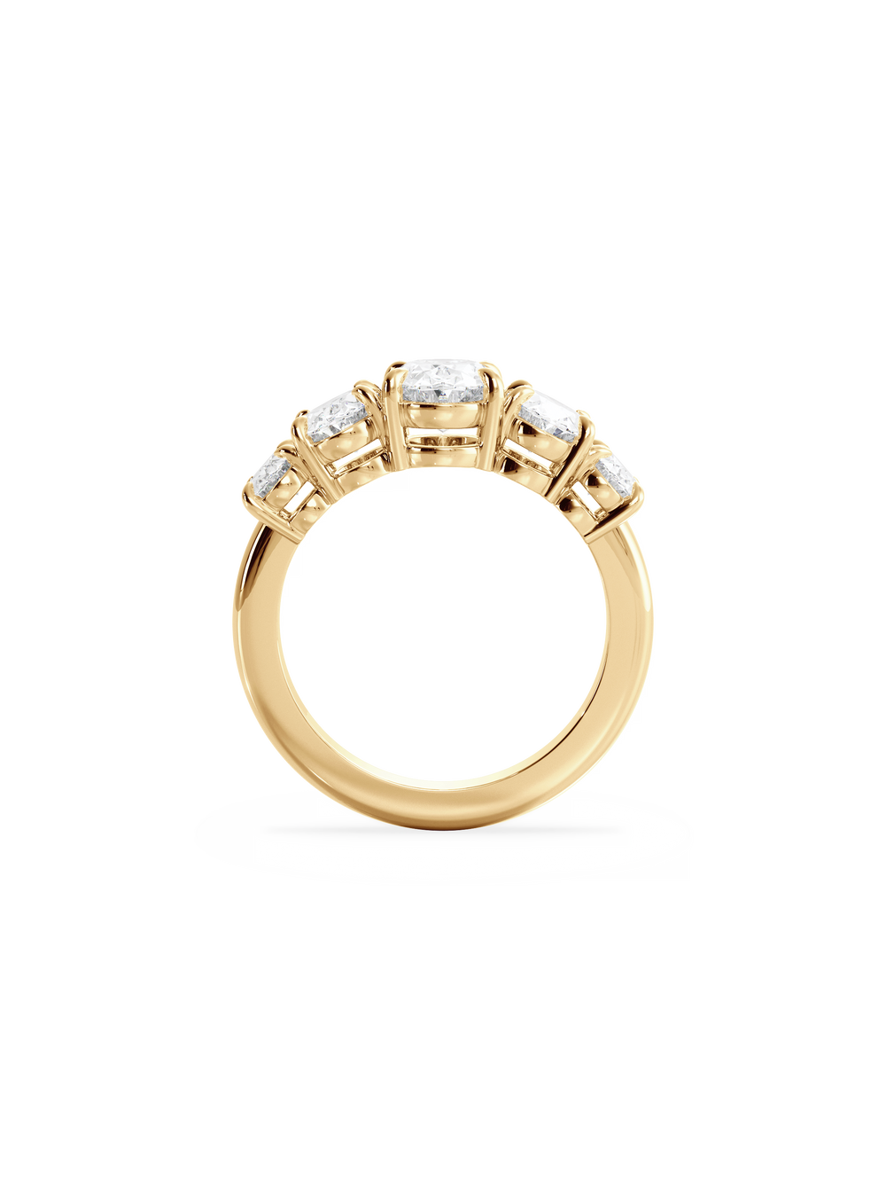 Oval Signature Five-Stone Ring - View 