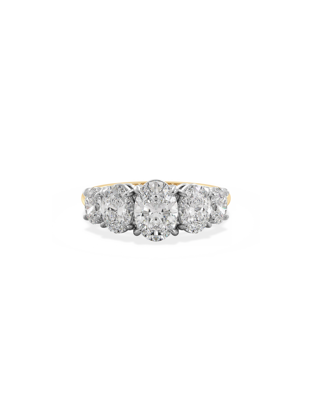 Oval Signature Five-Stone Ring - View 