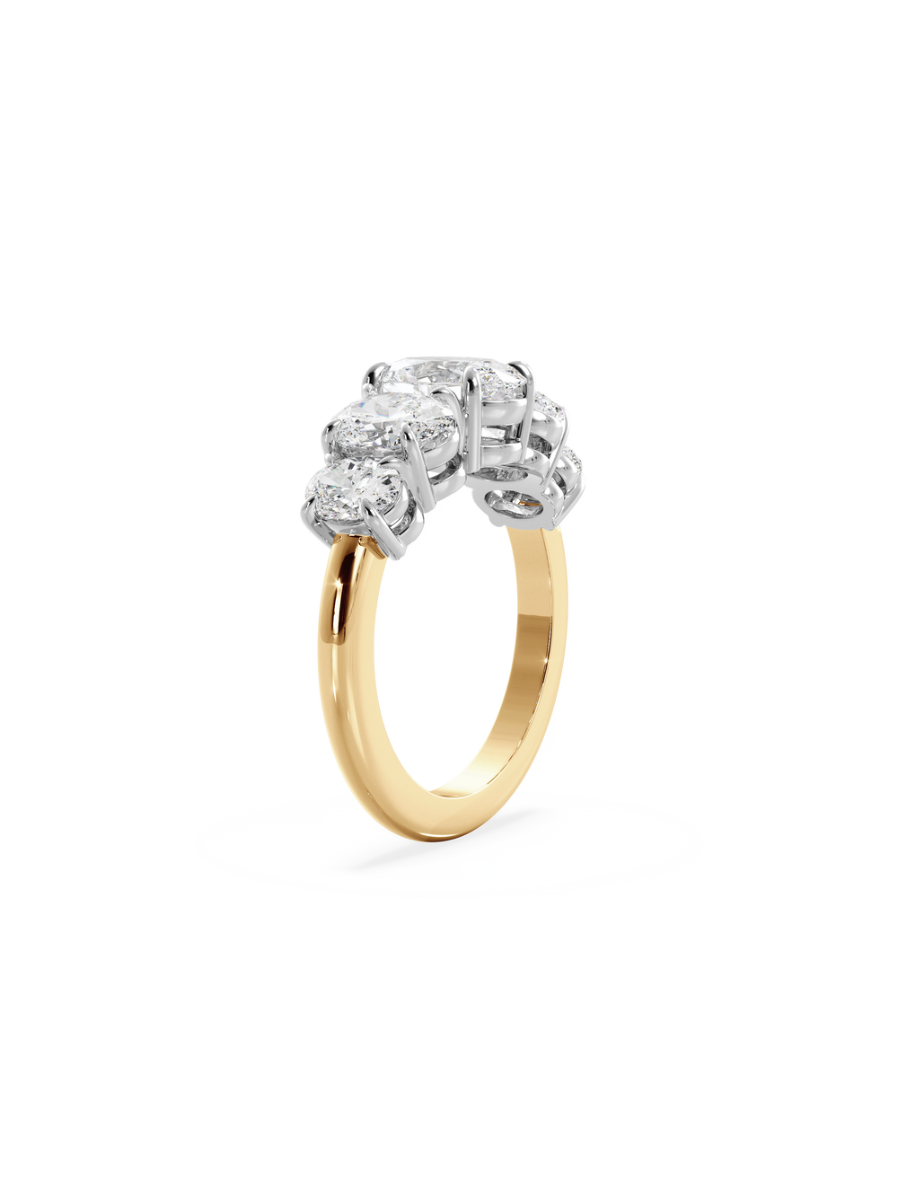 Oval Signature Five-Stone Ring - View 