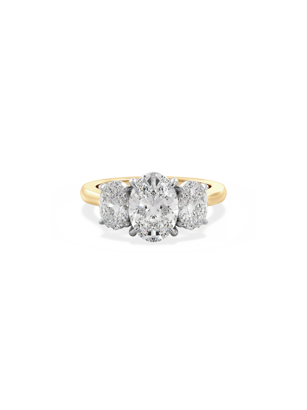 Oval Trilogy Ring - View 