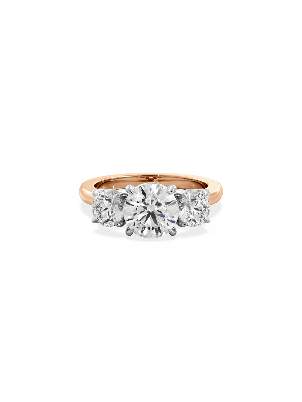 Round Trilogy Ring - View 