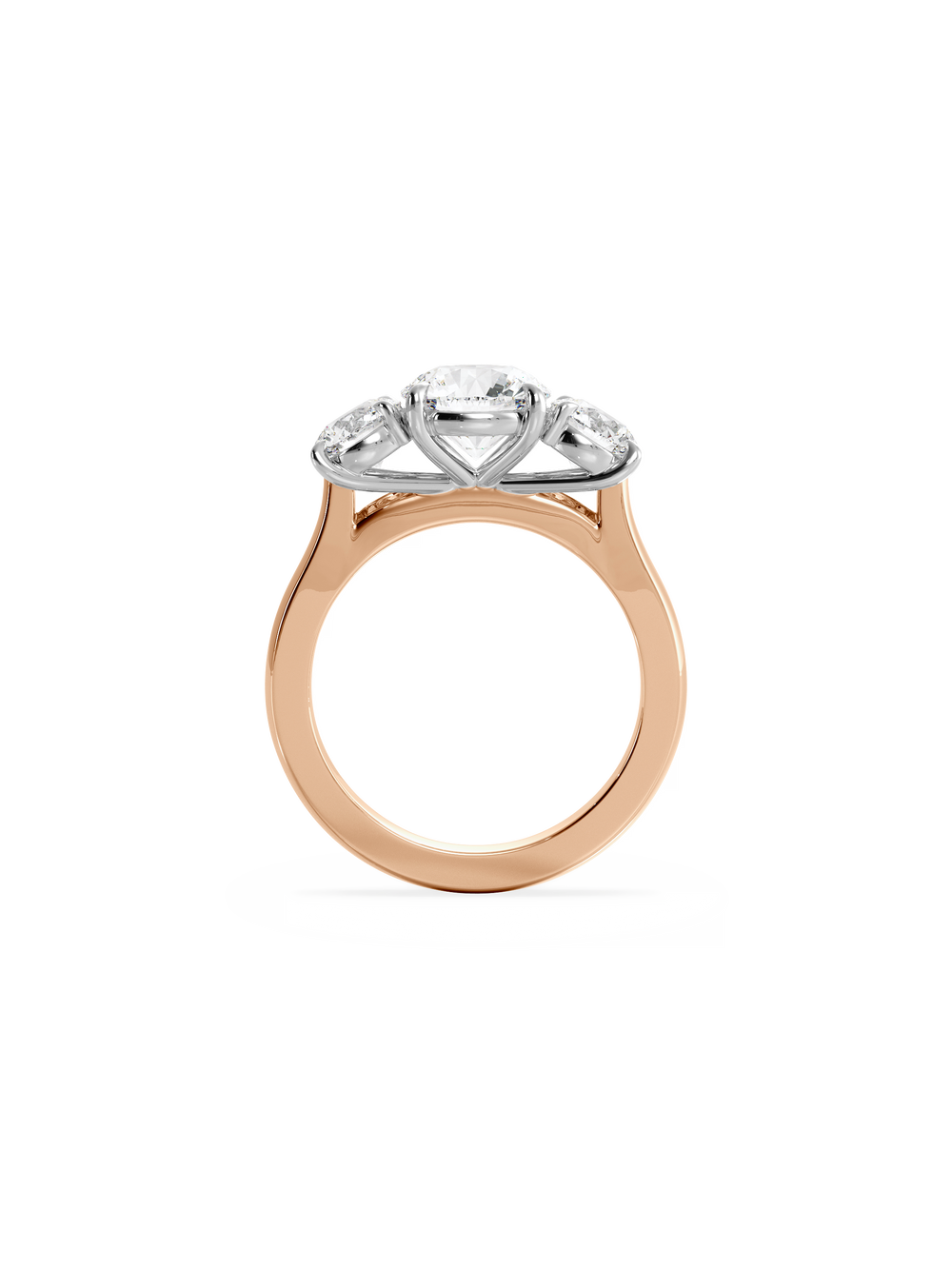 Round Trilogy Ring - View 