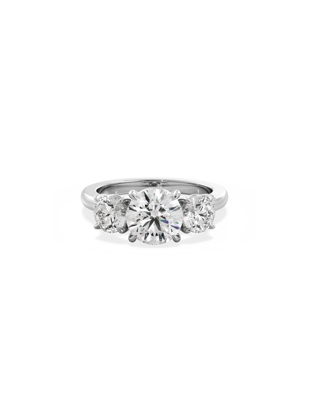 Round Trilogy Ring - View 