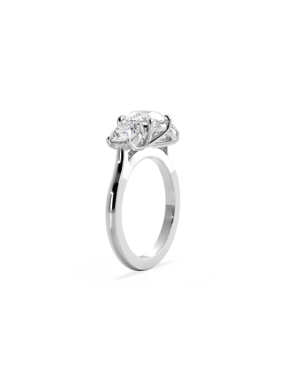 Round Trilogy Ring - View 