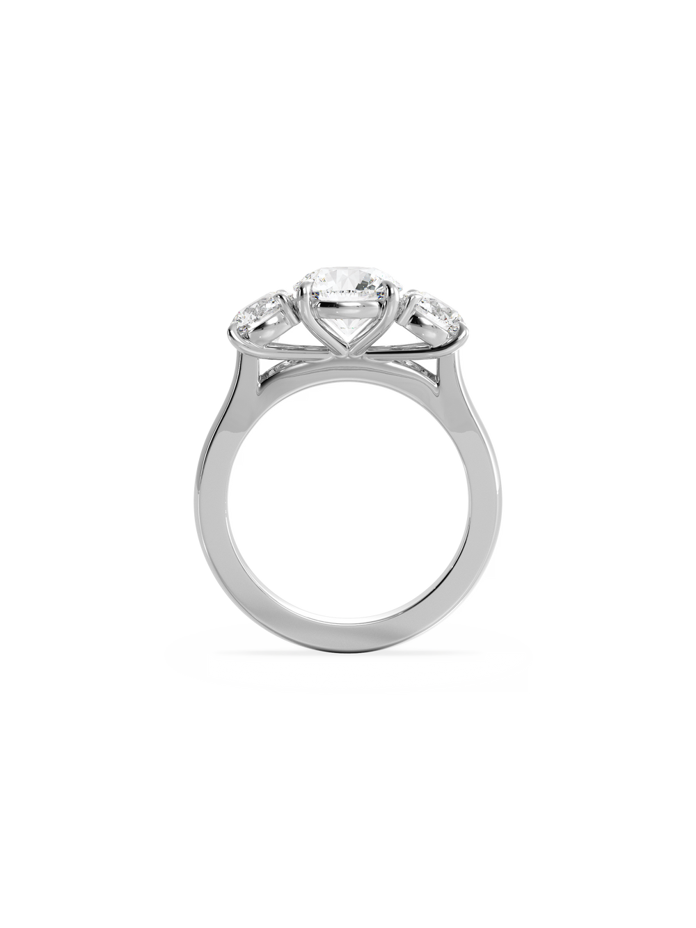 Round Trilogy Ring - View 