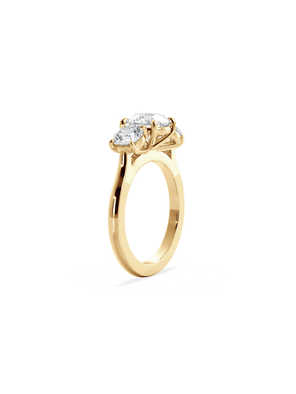 Round Trilogy Ring - View 