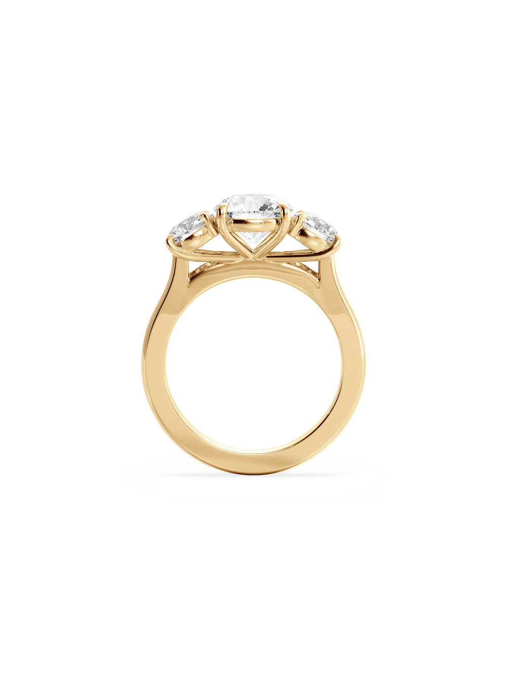Round Trilogy Ring - View 