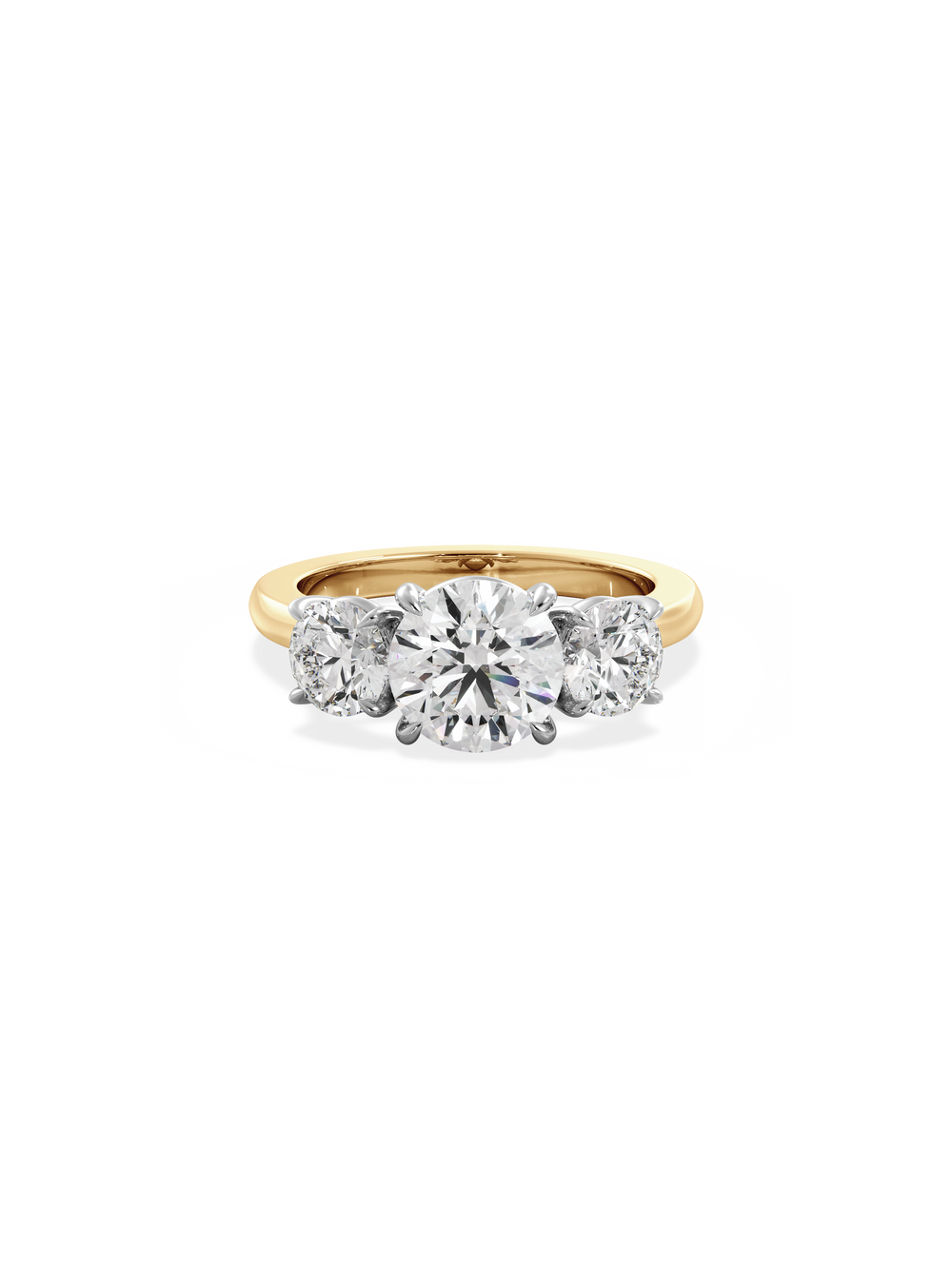 Round Trilogy Ring - View 