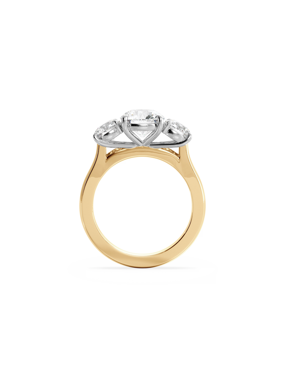 Round Trilogy Ring - View 