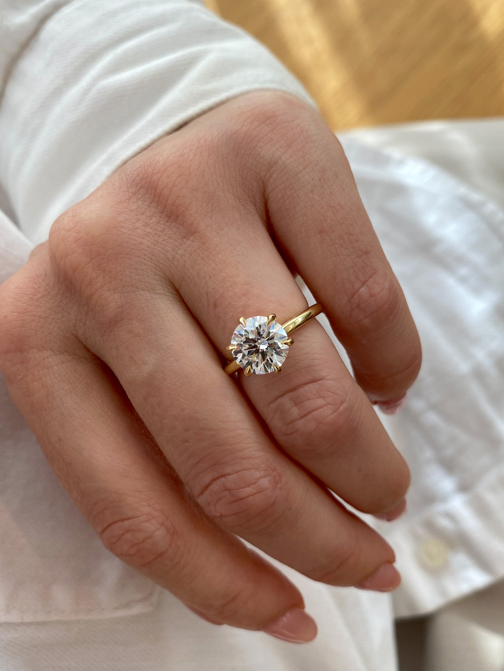 2.55ct Round Ceremonial Solitaire Ring - View 