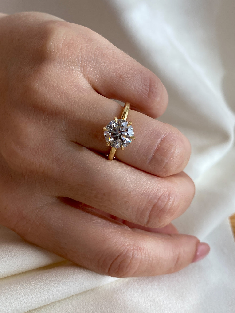 2.55ct Round Ceremonial Solitaire Ring - View 