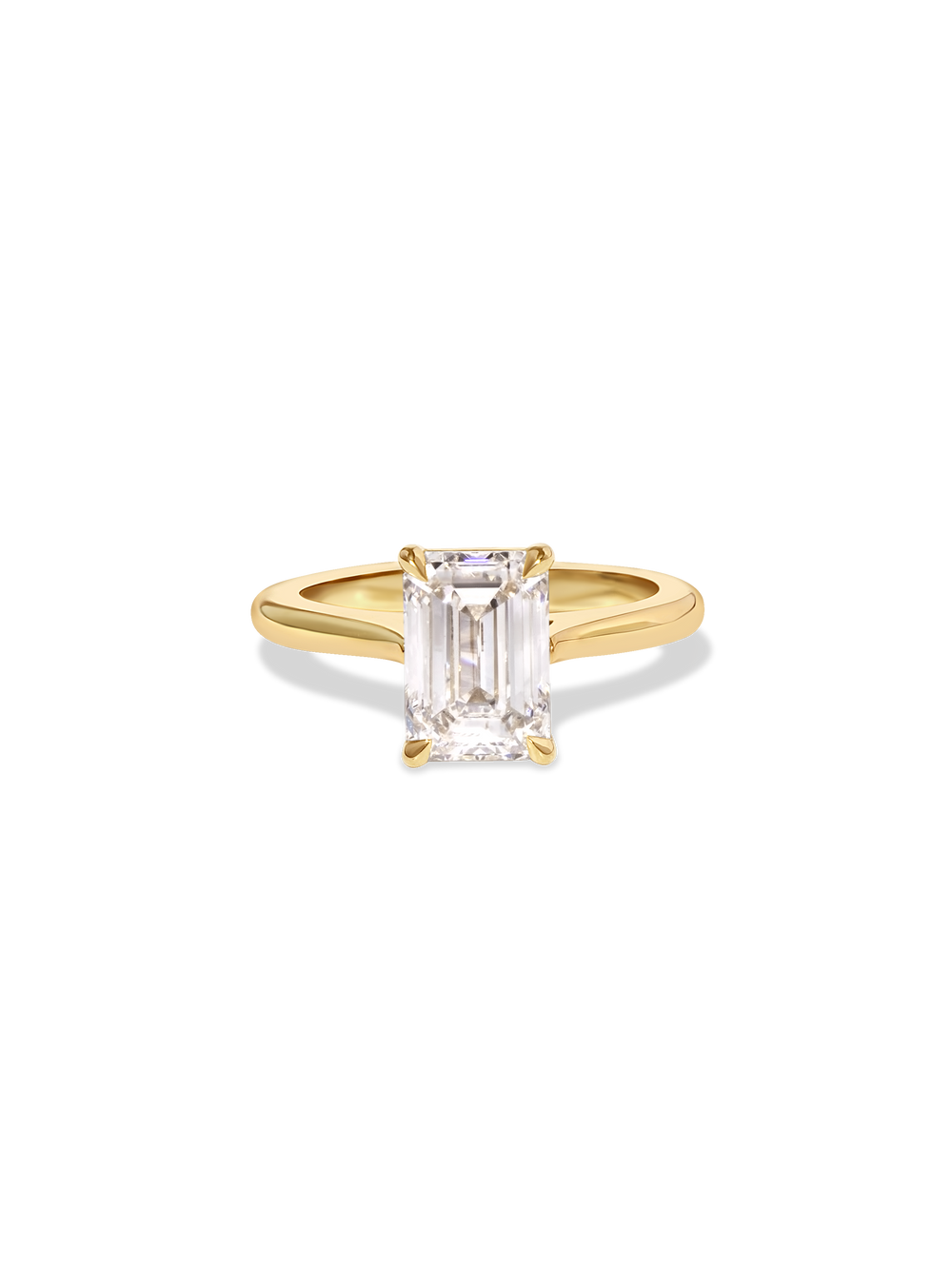 2.55ct Emerald Classic Solitaire Ring - View 