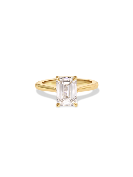 2.55ct Emerald Classic Solitaire Ring