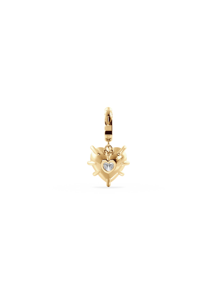 Heart Diamond Bespoke Pendant - Hinged Bail