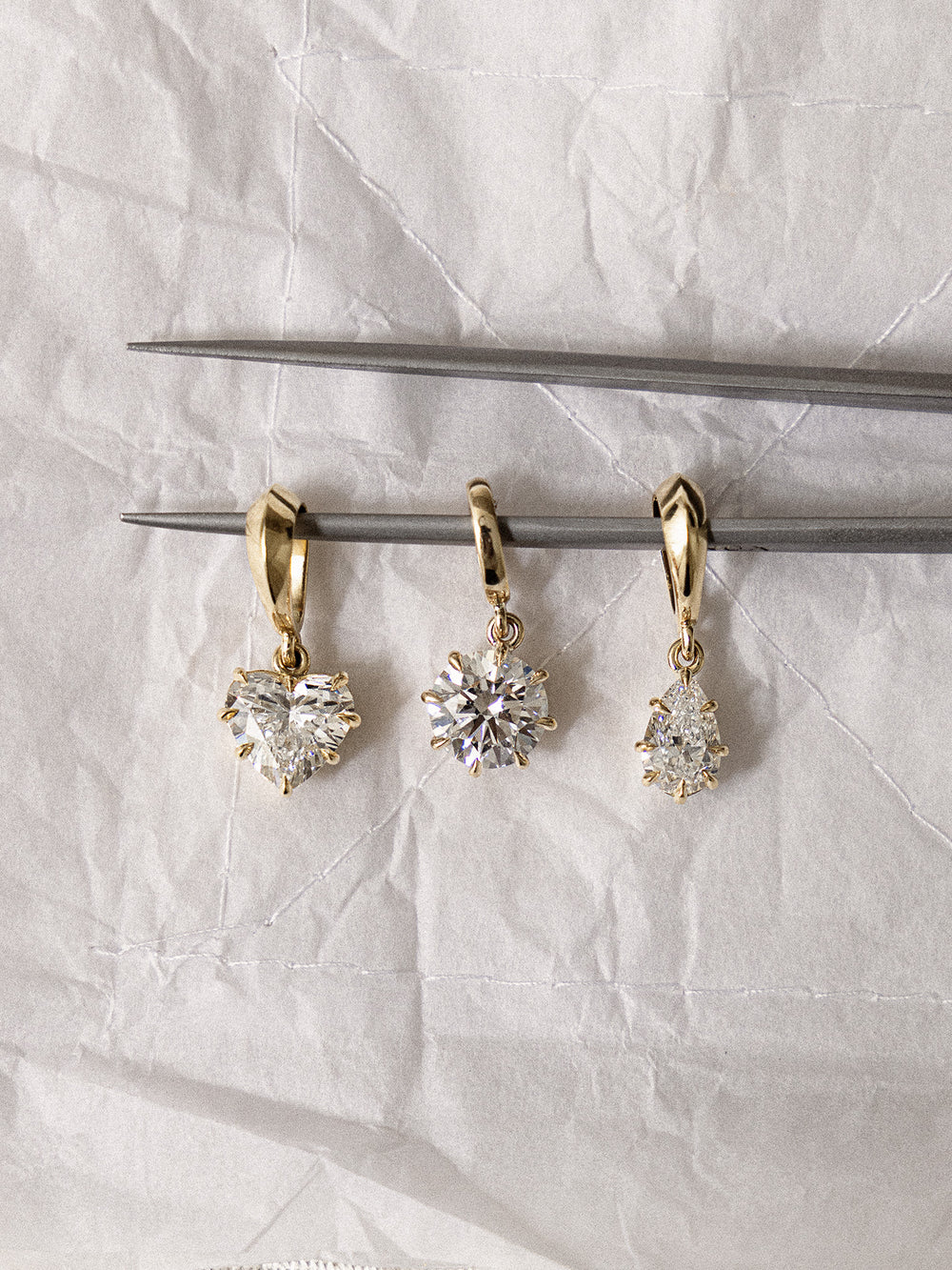 2.00ct Heart Diamond Bespoke Pendant - View 