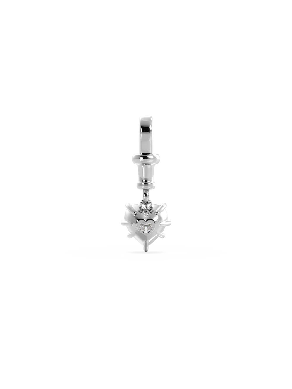 2.00ct Heart Diamond Bespoke Pendant - View 