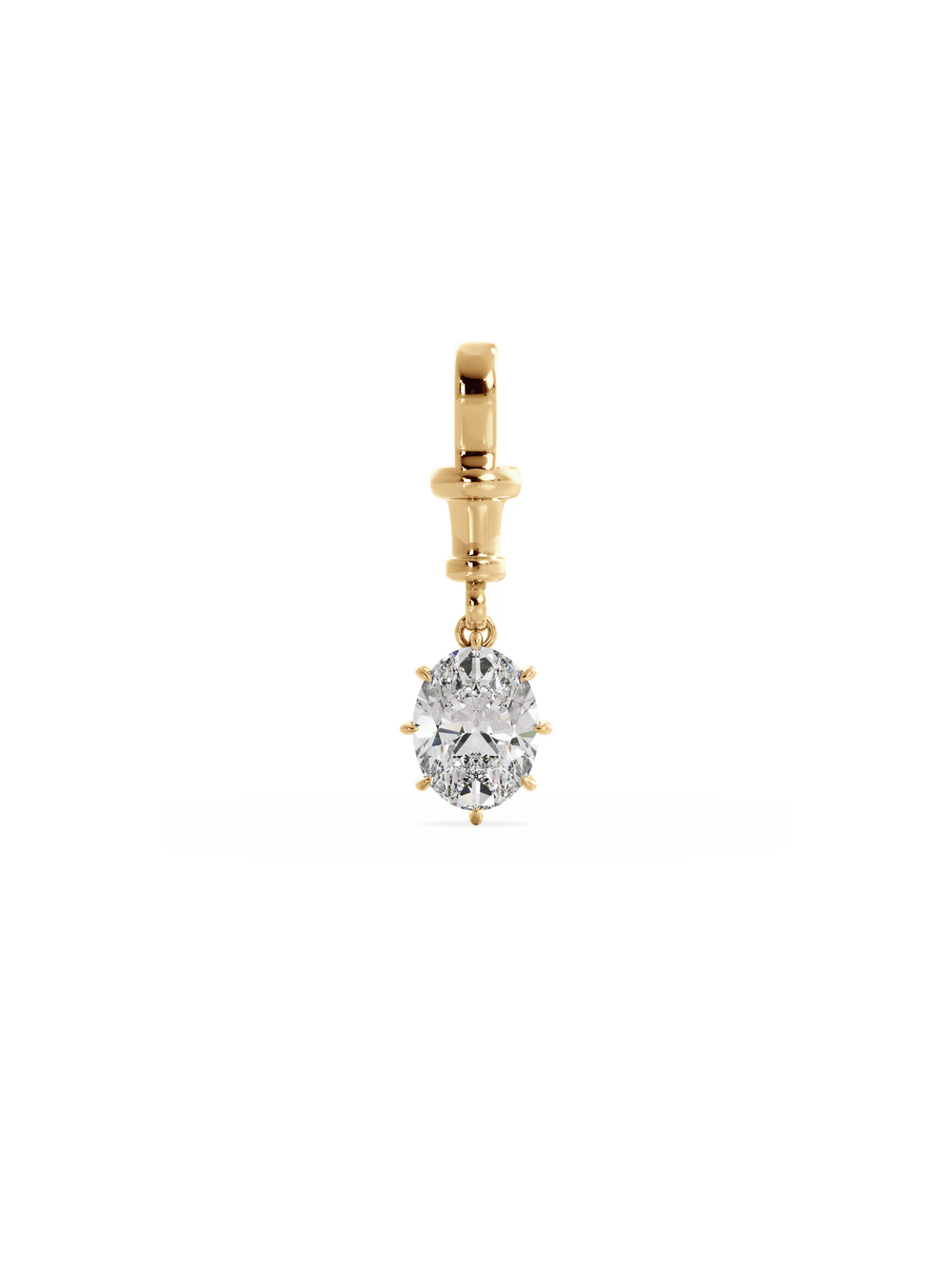 2.00ct Oval Diamond Bespoke Pendant - View 