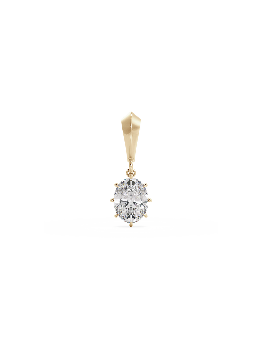 Oval Diamond Bespoke Pendant - View 