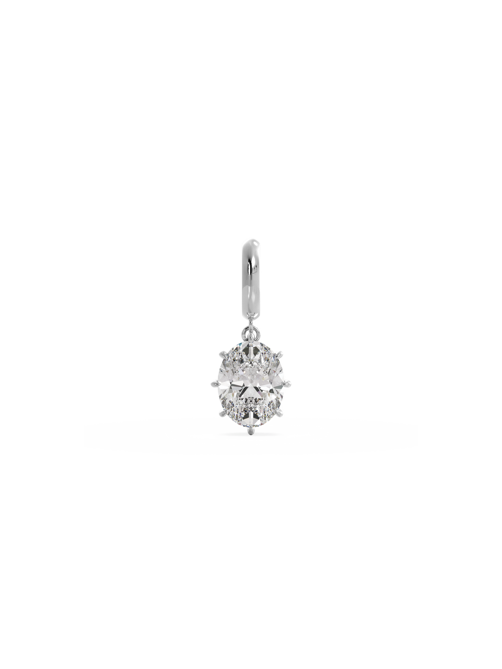 Oval Diamond Bespoke Pendant - View 