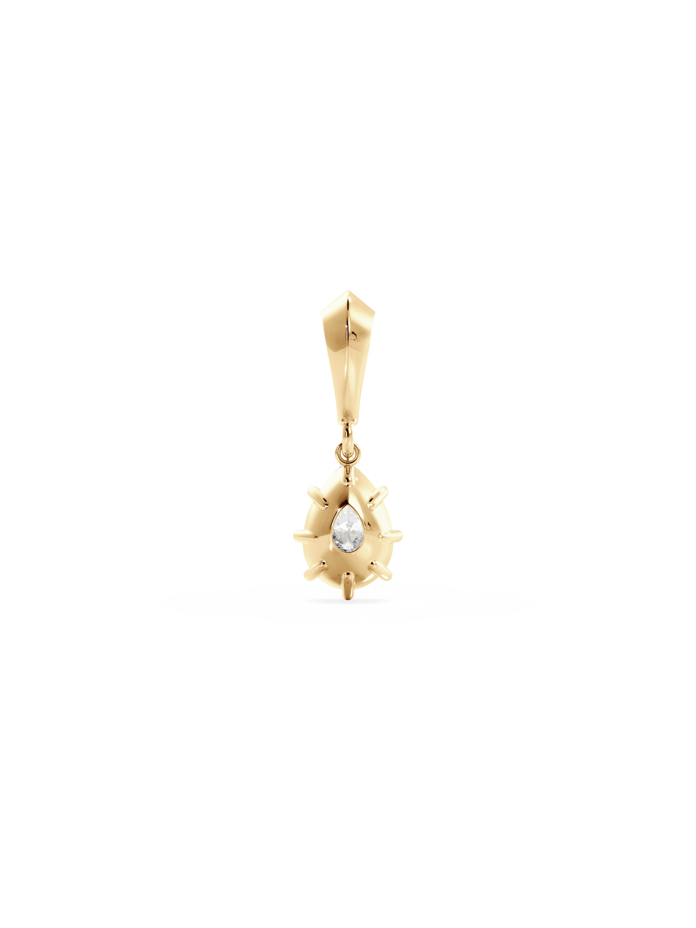 2.00ct Pear Diamond Bespoke Pendant - View 