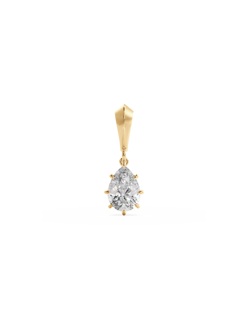 Pear Diamond Bespoke Pendant - View 