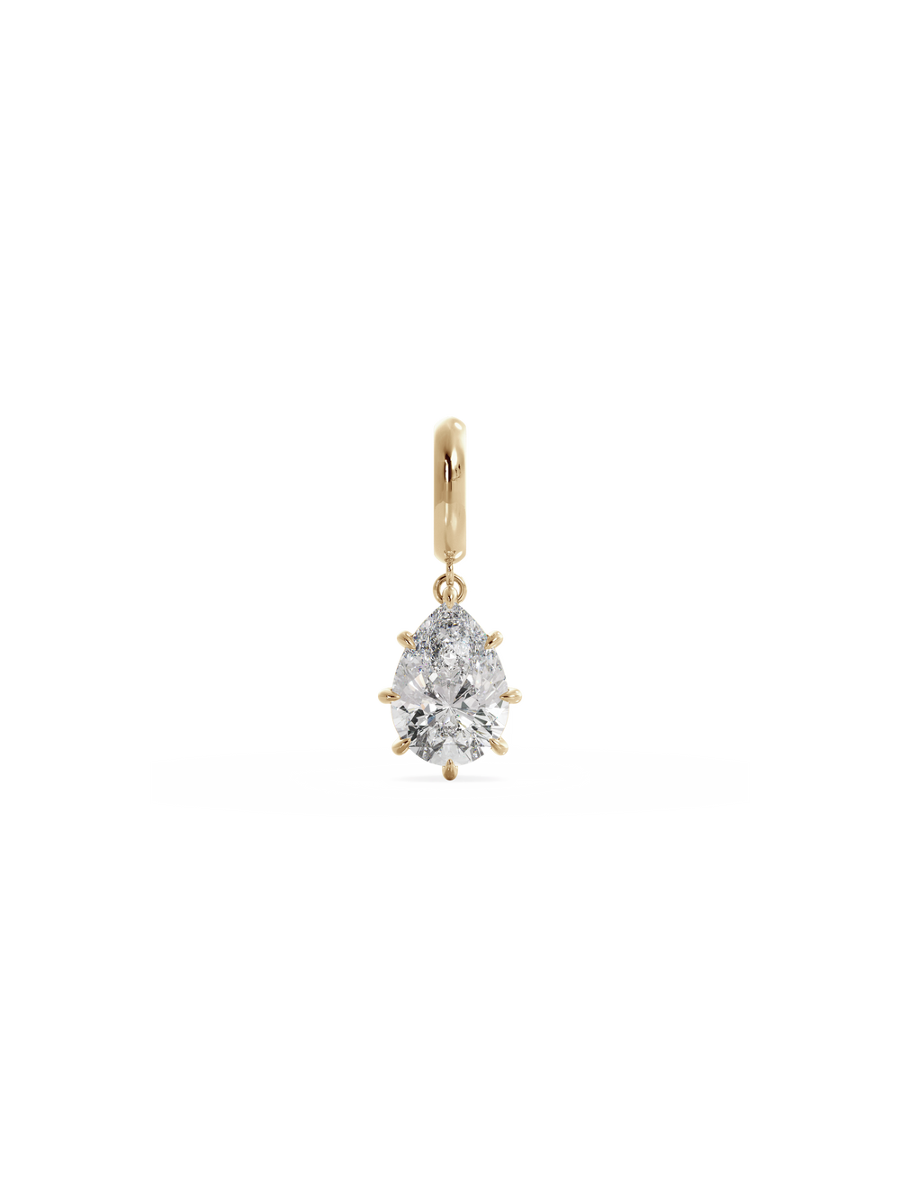 2.00ct Pear Diamond Bespoke Pendant - View 