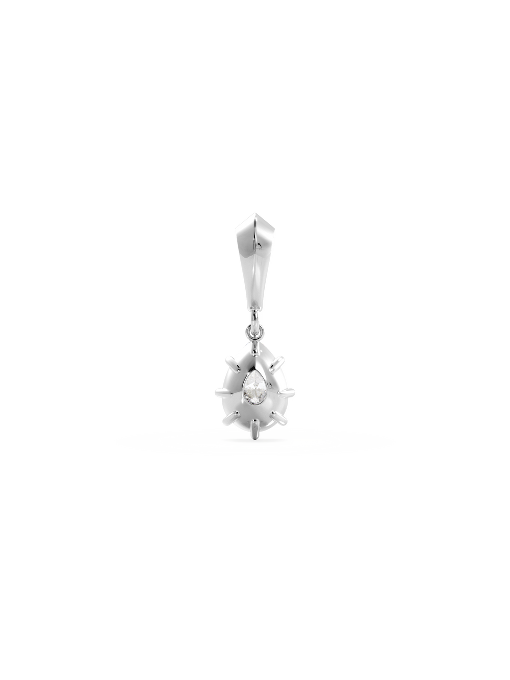 2.00ct Pear Diamond Bespoke Pendant - View 