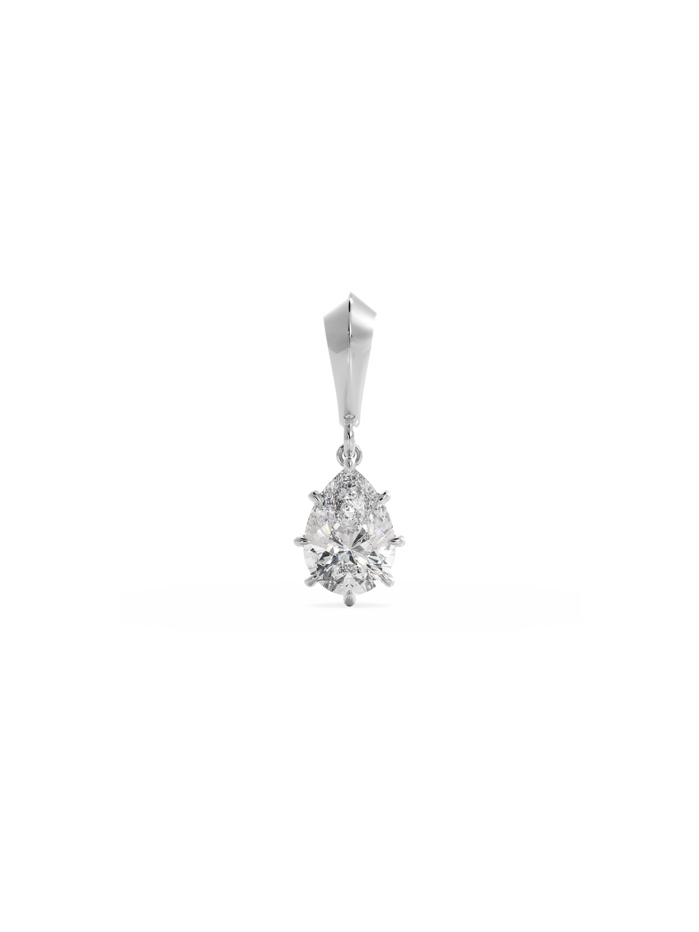 Pear Diamond Bespoke Pendant - View 