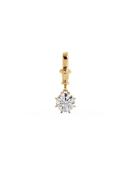 Round Diamond Bespoke Pendant - Albert Clasp