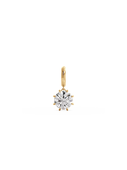 Round Diamond Bespoke Pendant - Hinged Bail