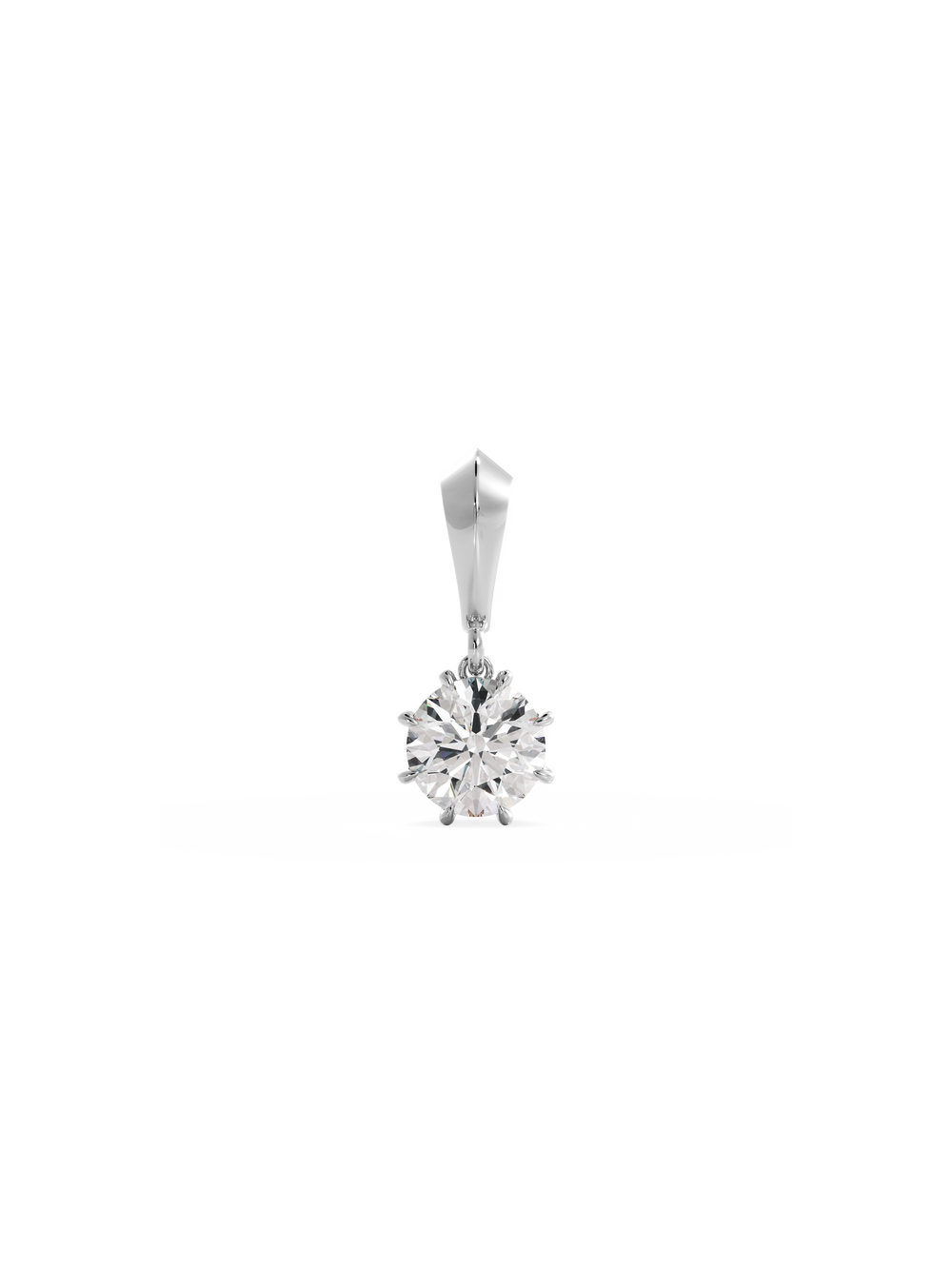 Round Diamond Bespoke Pendant - View 